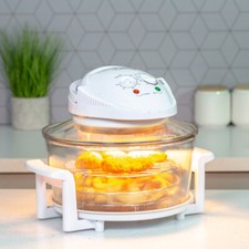 Quest 12 Litre Halogen Oven / Low Fat Multi-Function Glass Oven / 1400W Power