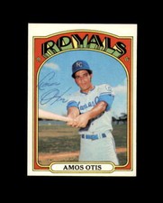 Amos Otis Hand Signed 1972 Topps Kansas City Royals Autograph
