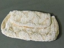 antique beaded Purse  hand made in France  very intricate and unique