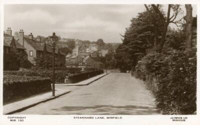 ECHTFOTO-POSTKARTE STEANNARD LANE, MIRFIELD (BEI HUDDERSFIELD), WEST YORKSHIRE