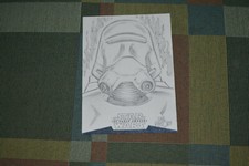 FLAMETROOPER signed autograph STAR WARS TOPPS SKECTH trading card DAN PARSONS