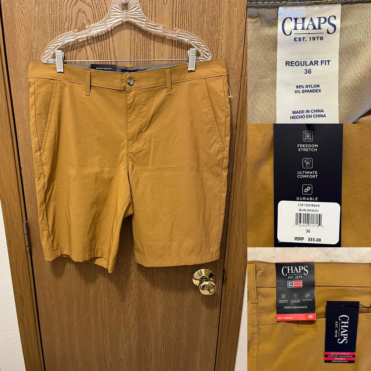 Chaps flat shop front stretch shorts
