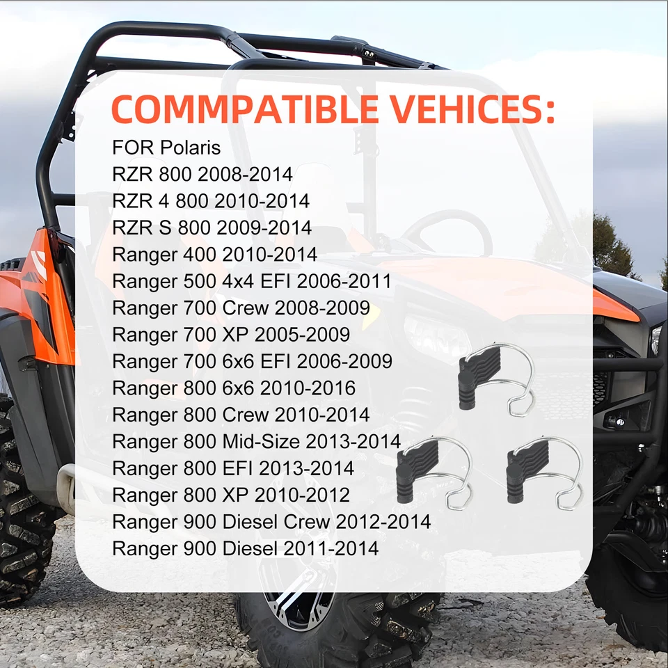 Clip de cubierta de caja de aire 3 piezas para Polaris RZR 800 Ranger 400 500 700 800 900 2005-2016 Foto 3 de 4