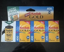 Vintage 1999 Kodak Max Film 400 Speed / 4 Rolls / 72 Exposures 24 Max