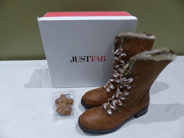 cognac winter boots