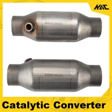 PAIR 410250 2.5“ Universal High Flow Performance Catalytic Converter Racing Cat