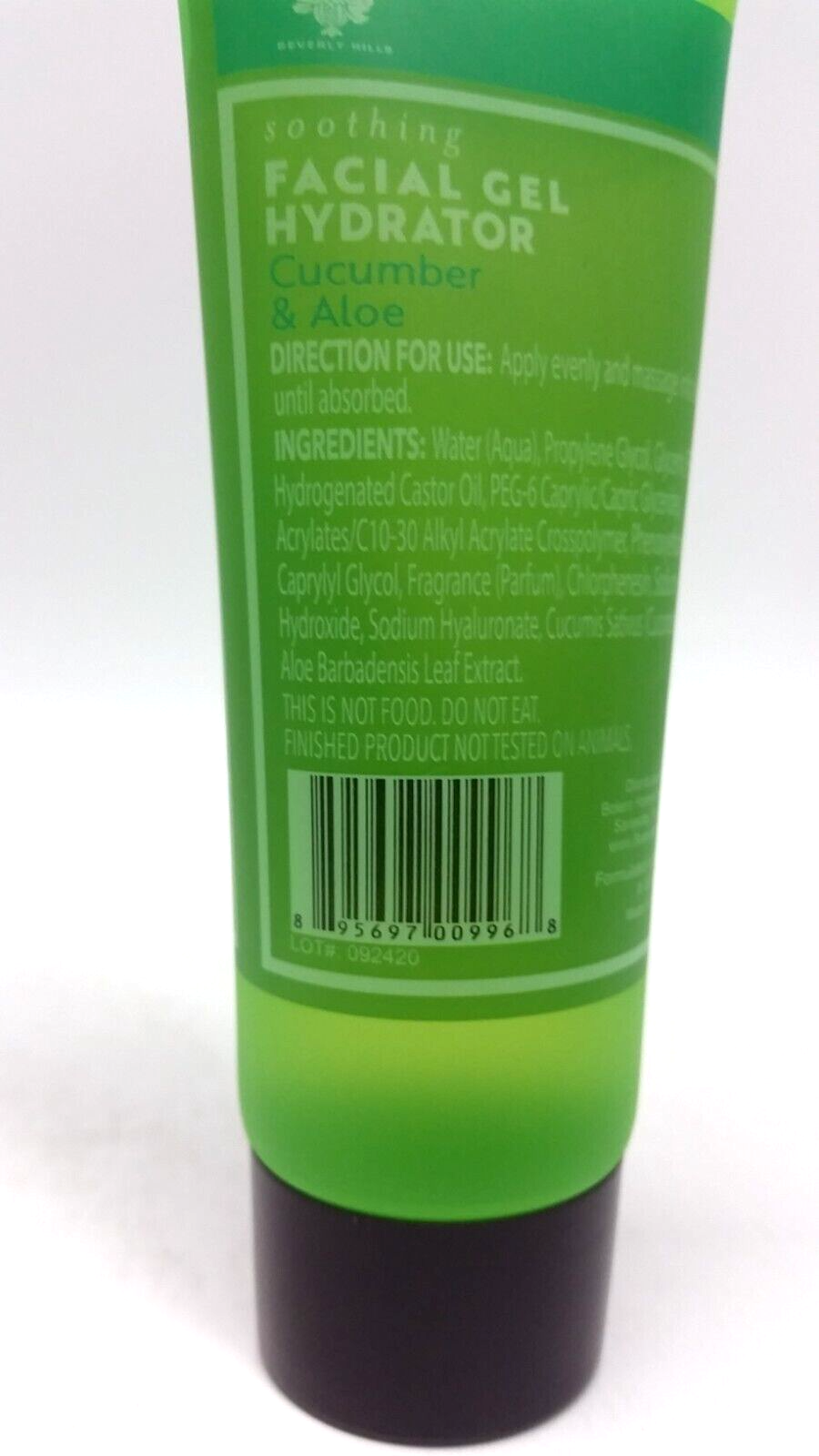 ( 1 ) BOLERO Beverly Hills CUCUMBER & ALOE Facial Gel Hydrator SEALED