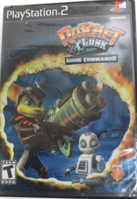 PLAY STATION 2 , RATCHET & CLANK ,  GOING COMMANDO ,  CLEAN-USED