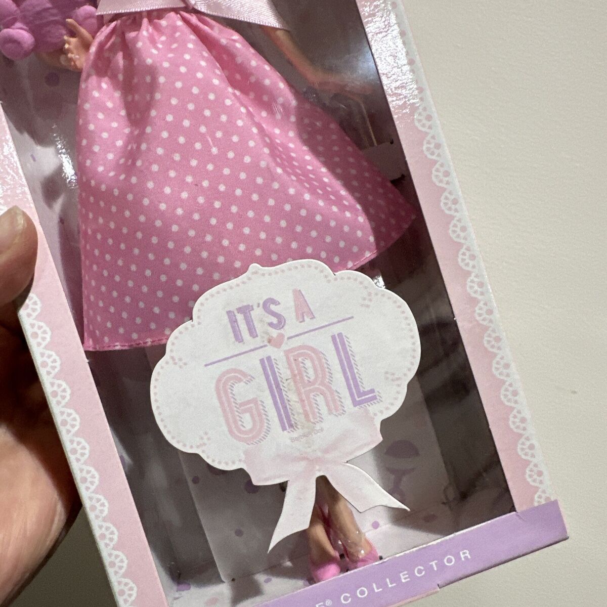 Barbie It's a Girl Barbie Collector X8428 NIB With Stuffed Barbie It's a Girl Barbie Collector X8428 NIB With Stuffed