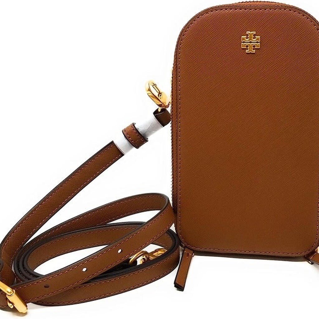 Brown Kalinga Ashok Burberry Large Leather Bucket Bag NWT $298