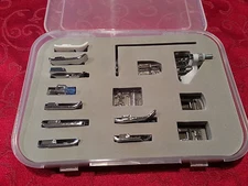 Low Shank Foot Feet 15 pc. Singer, Brother , Kenmore #004 Set Snap On 