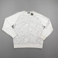 Under Armour Sweatshirt Mens XL White ColdGear Crewneck Pullover Sweater Gym