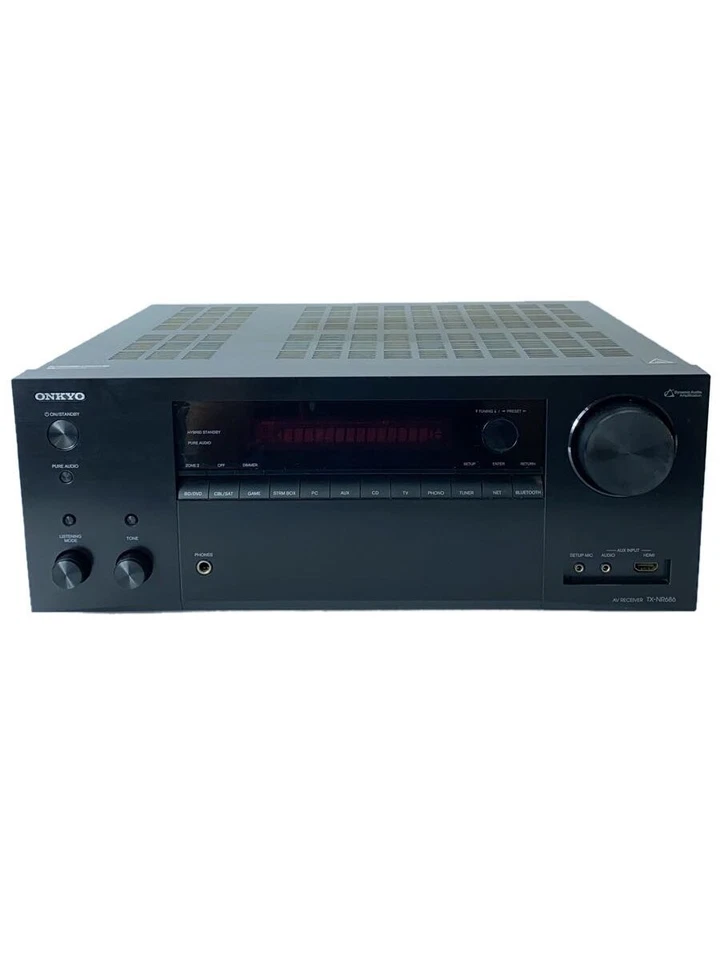 Onkyo TX-NR686 7.2 Channel Network AV Receiver High-resolution Dolby Black - Image 2 of 4