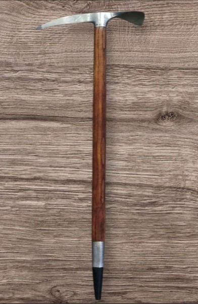 Hacha de hielo vintage WILLISCH & Sohn Schweiz escalada de montaña 71 cm usada hecha en Suiza