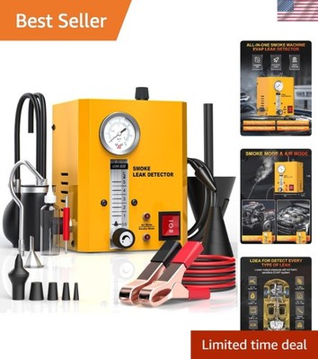 Professional Automotive Leak Tester with Adjustable Pressure & Flow Meter - 5 lb