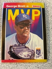 1989 Donruss Baseball George Brett MVP BC-7 Kansas City Royals
