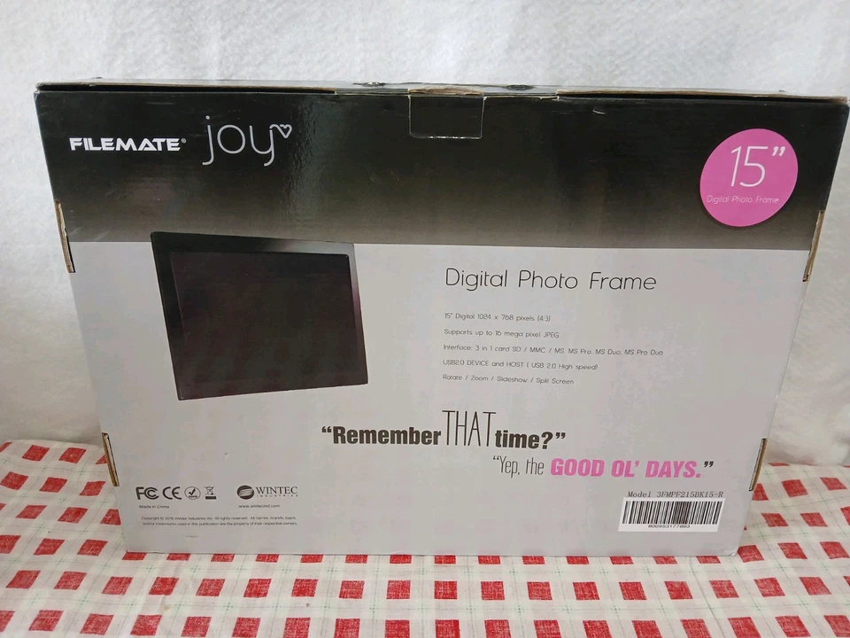Filemate JOY 15" Digital Photo/Video Picture Frame Wi-Fi 32 GB SD Remote NEW - Image 2 of 4