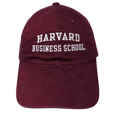 Harvard Business School Slideback Hat Red One Size Embroidered Yikes