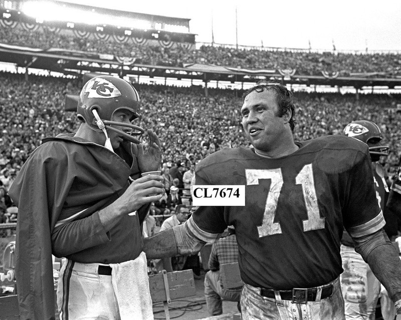 Len Dawson and Ed Budde of Kansas City Chiefs During the Super Bowl IV Photo