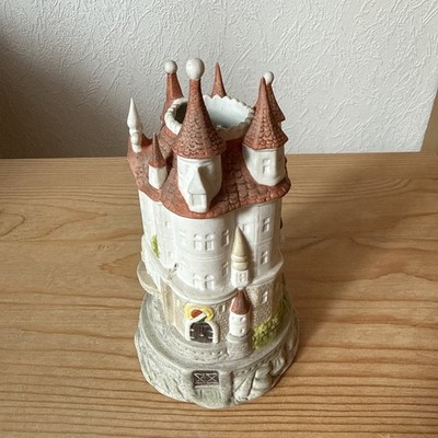 Scheibe-Alsbach Porzellan Vase/Stifthalter-Schloß-#1698-Märchenburg 18cm