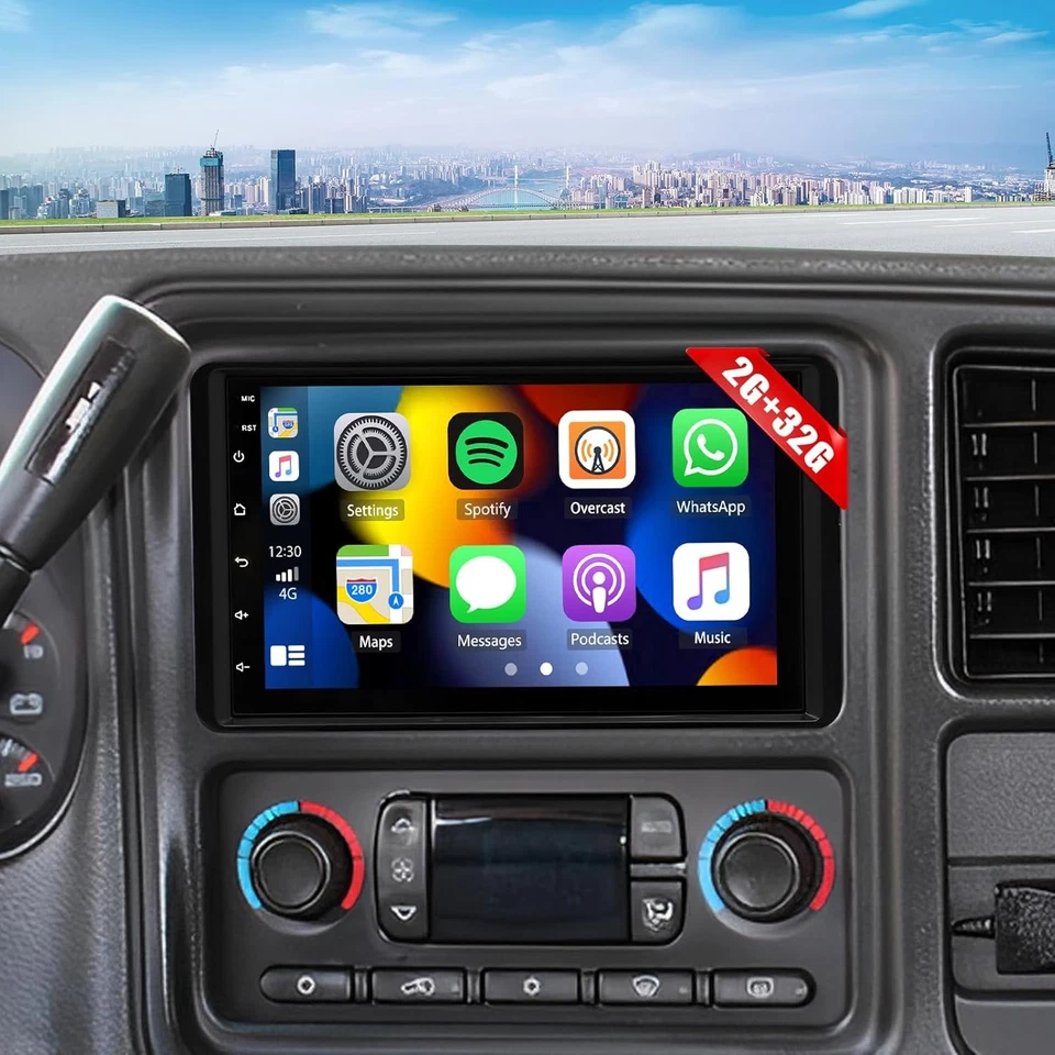 For Chevy Silverado 1500 2500 2003-2006 Android 13 Carplay Stereo Radio GPS Navi - Imagem 3 de 4