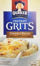 Quaker Country Bacon Flavor Instant Grits, 12 Count 12 Pack of 1 