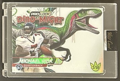 2025 Wild Card Alumination Pro-Look Raptor Dino-Might 7/10 Michael Vick