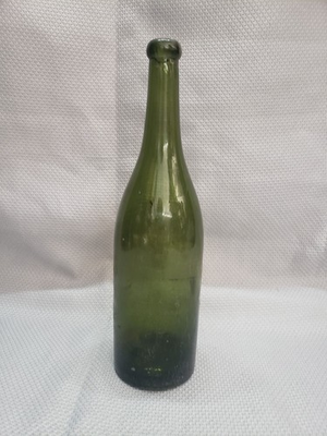 #ad #ad Antique Burgundy dip mold tooled green glass wine bottle mid late 1800#x27;s $24.99