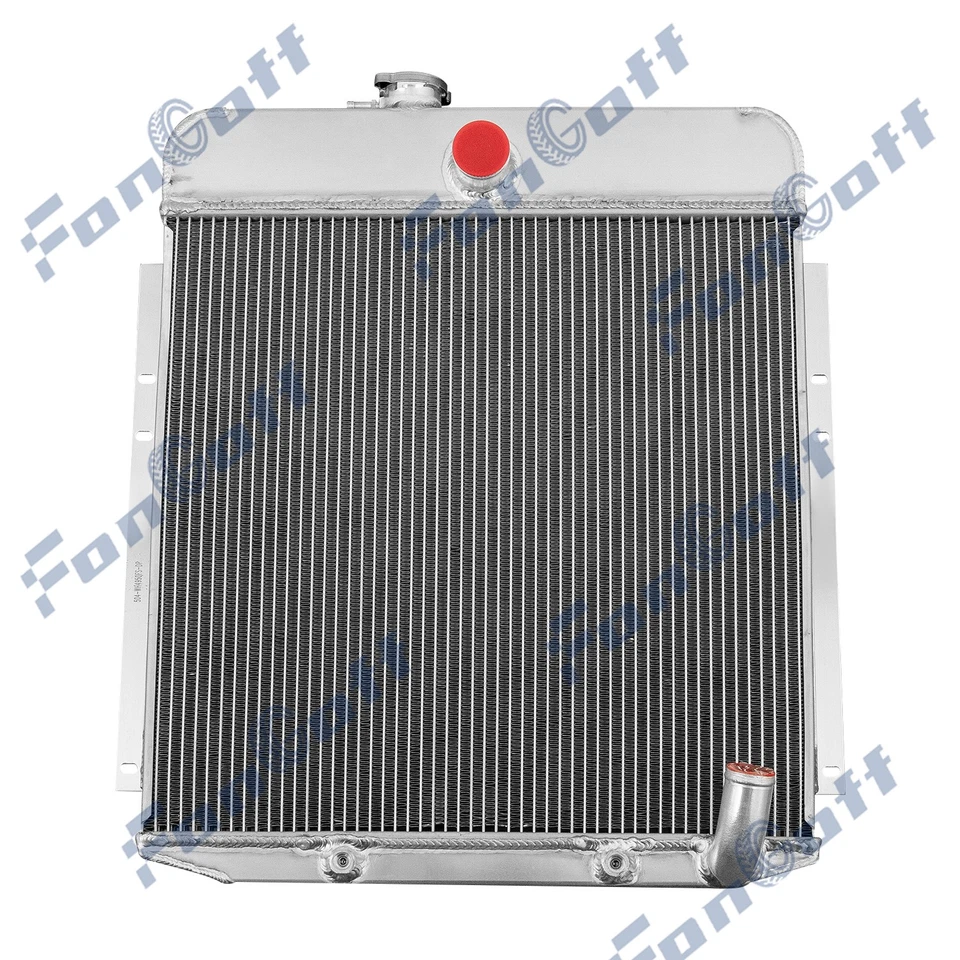 3 Row Aluminum Radiator For 1949-1950 Plymouth Deluxe Special Deluxe Pickup L6 - Imagem 3 de 4