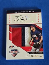 2019 Tyler Callihan /10 Auto Patch USA Stars & Stripes #USA-HR Silhouettes