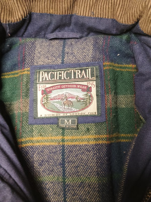 Vintage Pacific Trail Outerwear Tan Coat Jacket Size M Full Zip