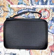Black EVA Hard Camera Carry Case w/ Zipper Closure  Accessory Compartments