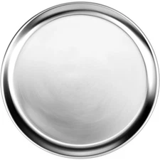 10 Inch Wide Rim Pizza Tray Non-Stick Round Baking Pan Dish