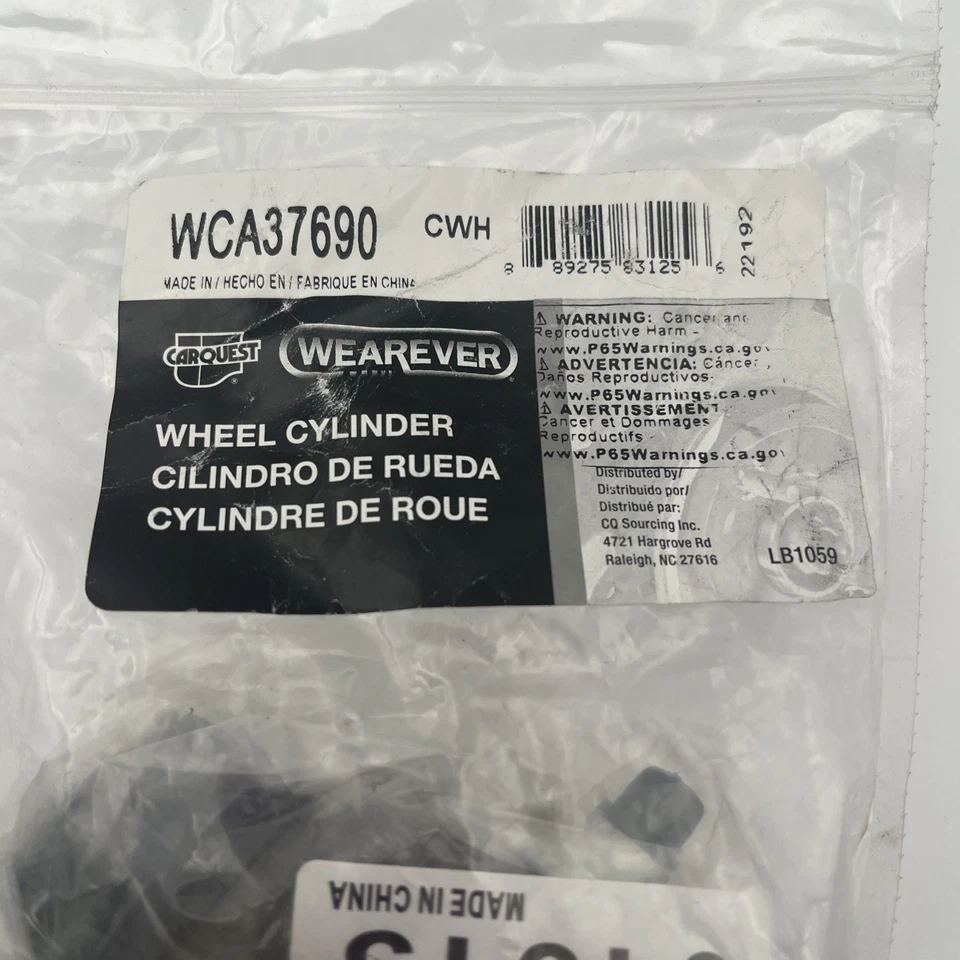 Cilindro de rueda de freno de tambor CARQUEST WCA37690 Foto 2 de 4