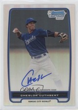 2012 Bowman Chrome Prospects Refractor 171/500 Cheslor Cuthbert #BCP58 Auto m4h