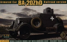 ACE 72210 BA-20ZhD armored car railroad version - scale model 1/72