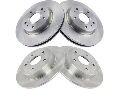TRQ 37YG48T Front and Rear Brake Rotor Set Fits 2007-2013 Suzuki SX4