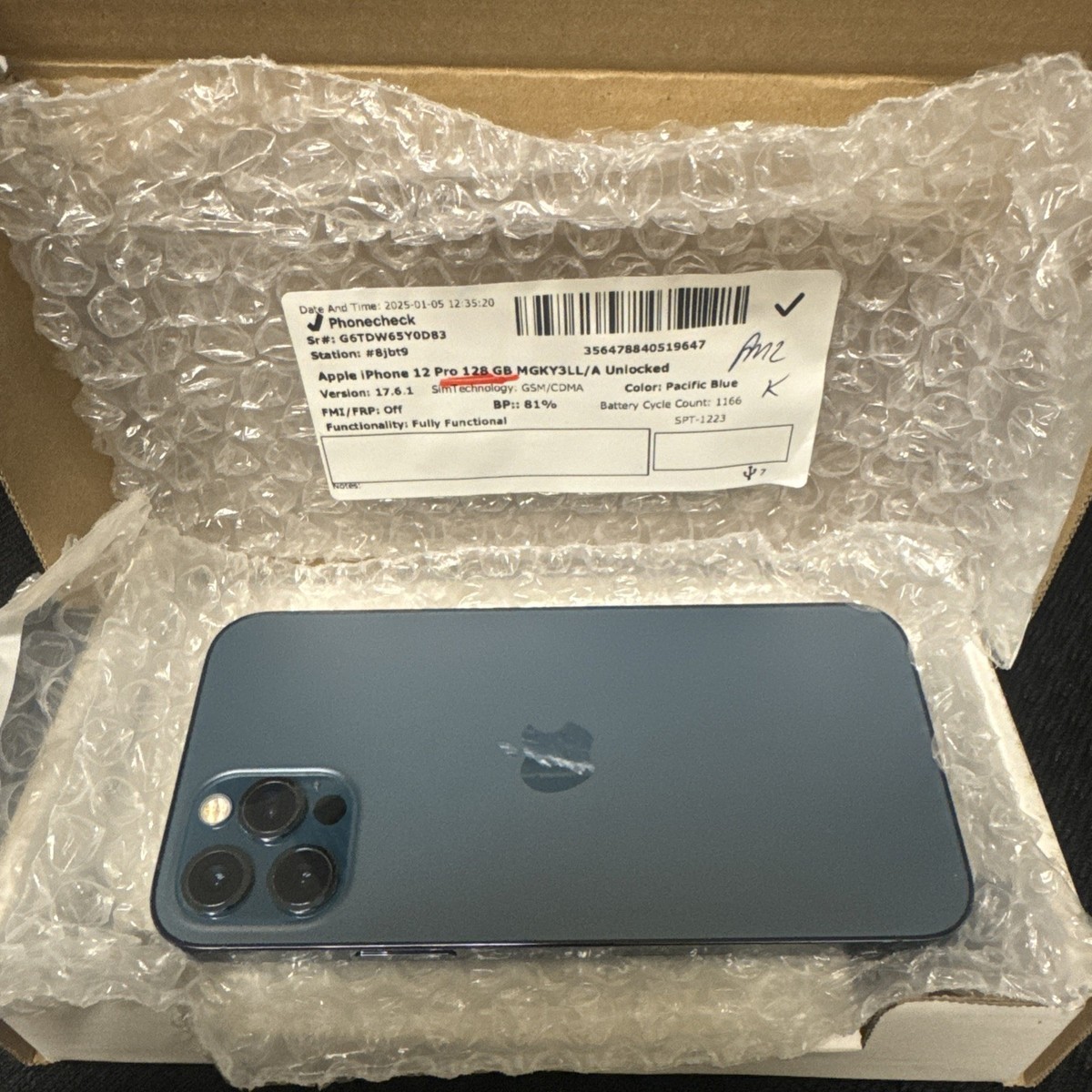 Apple iPhone 12 Pro - 128 GB - Pacific Blue (Unlocked) | eBay