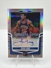 John Long 2024-25 Panini Donruss Signature Series Auto #SS-JLP Detroit Pistons