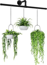 Bamworld Hanging Planters for Indoor Plants Plant 35.8in black, Black