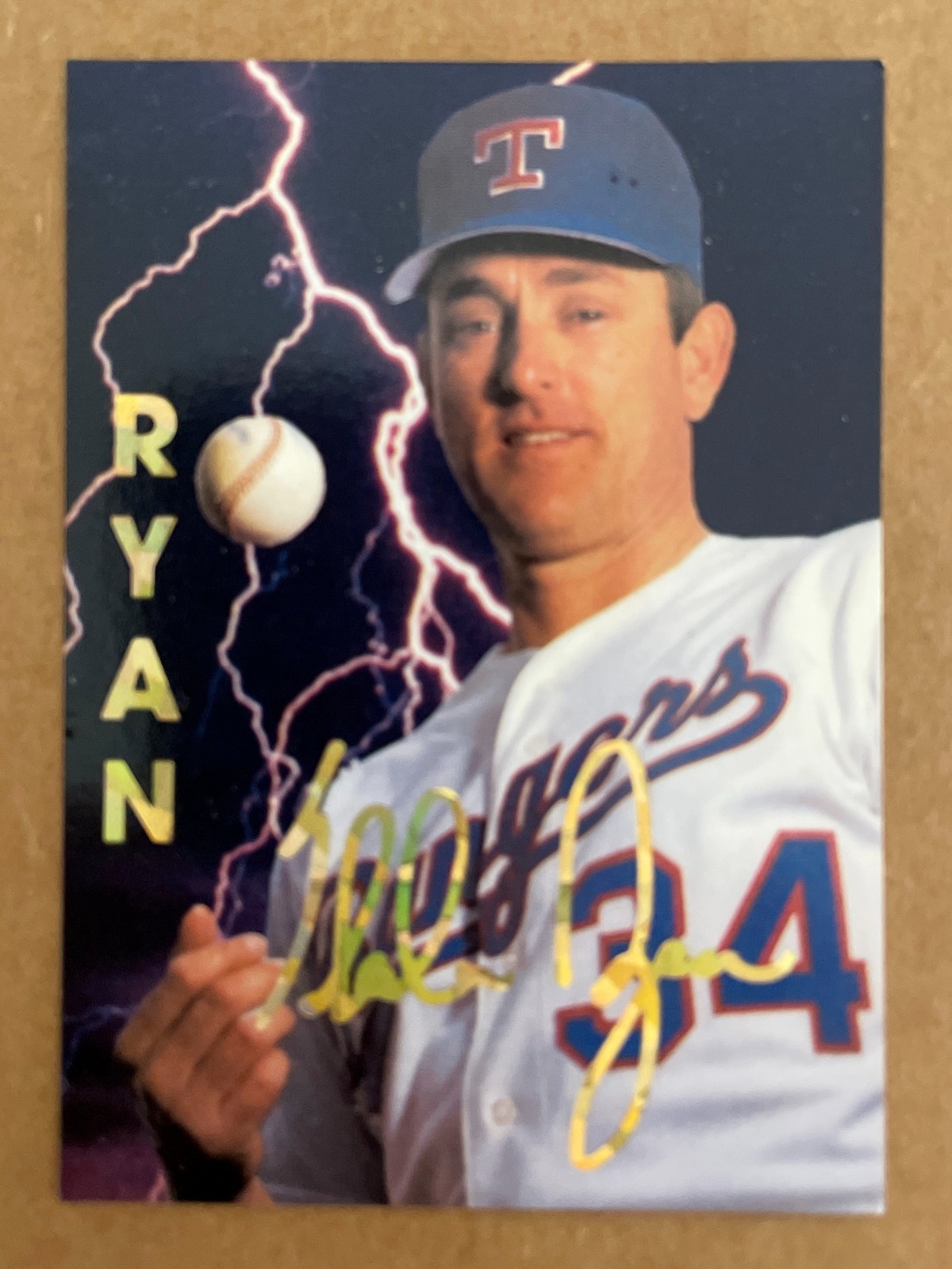 1990 Sports Edition Texas Rangers Nolan Ryan Baseball Card