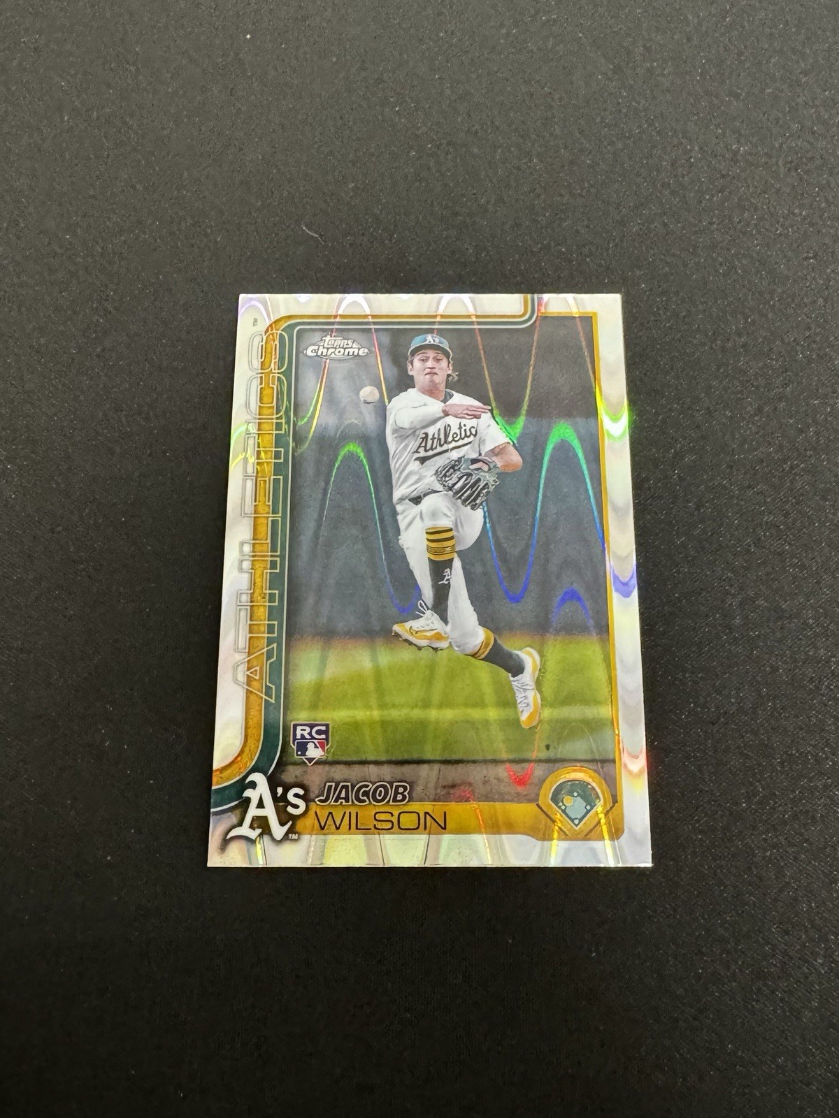 2025 Topps Chrome - Jacob Wilson #96 RayWave Refractor (RC)