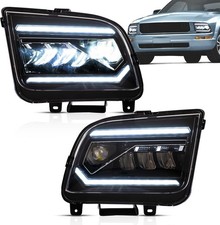 Fit For 2005-2009 Ford Mustang Projector FULL LED Headlights w/Startup Animation