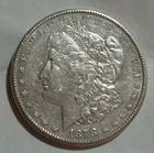 1878-S Morgan Silver Dollar $1 AU