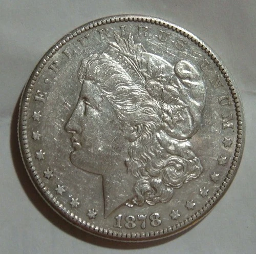 1878-S Morgan Silver Dollar $1 AU