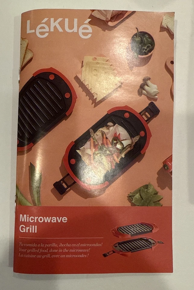 NEW OTHER Lekue Microwave Grill (Sandwich Maker, Panini Press) - Red - Image 3 of 4