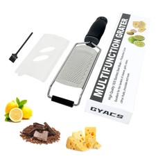 Stainless Steel Handheld Cheese Grater Heavy Duty Zester for Chocolate Ginger...