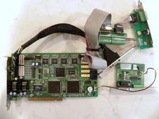 Video Capture PCI Card PLX PCI6140-AA33PC RS485 Rev D /w Input & Output Connect