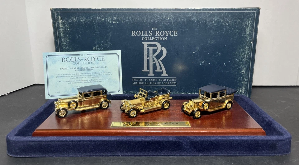 Lledo RPL 1003 Rolls Royce Collection 24K Gold Plated Limited Edition England - Image 2 of 4