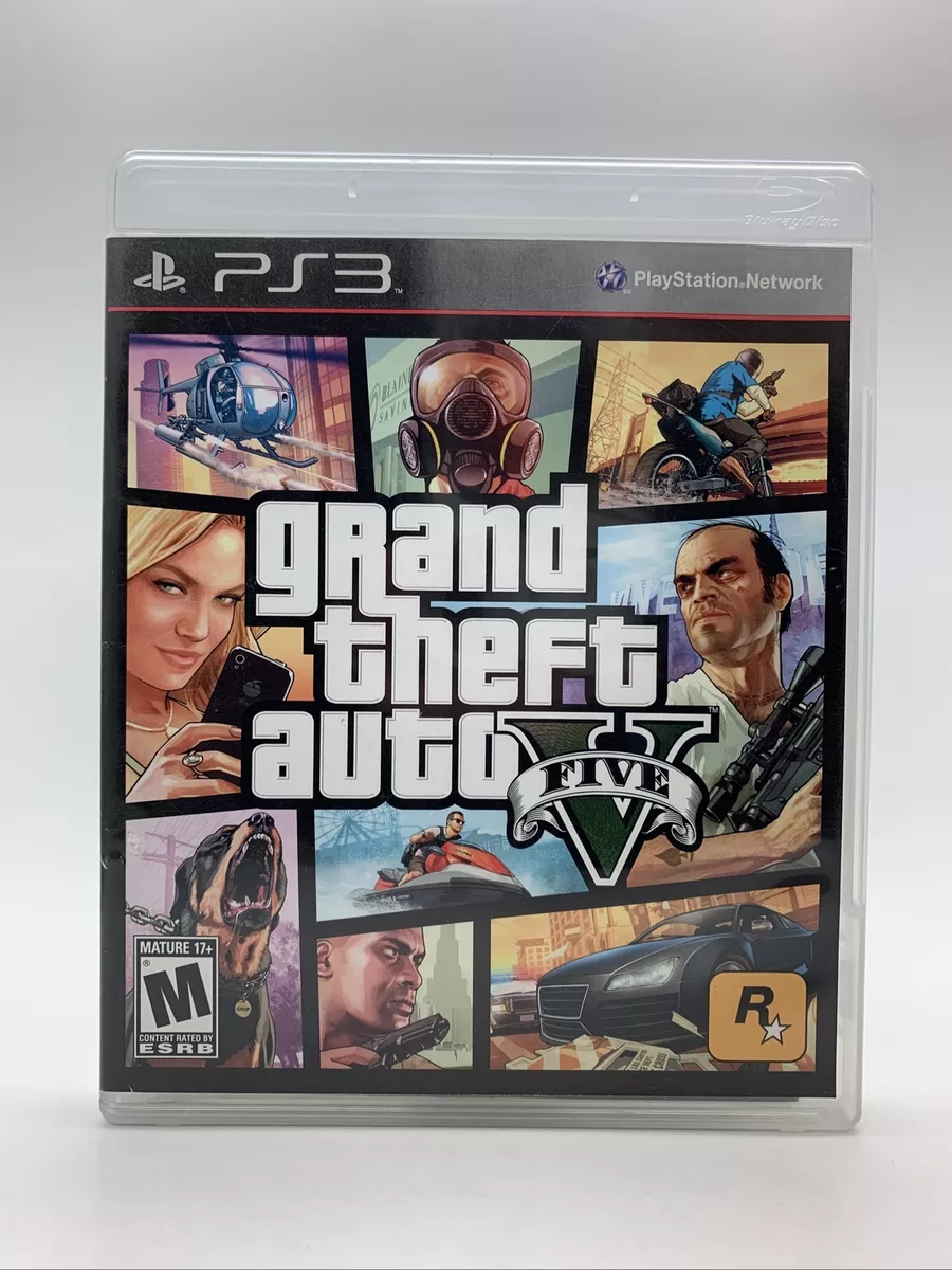 Grand Theft Auto V - GTA 5 - With Map & Manual - Playstation 3